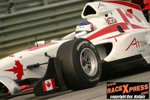 A1 Team Canada, hier onderweg op het circuit van Sepang